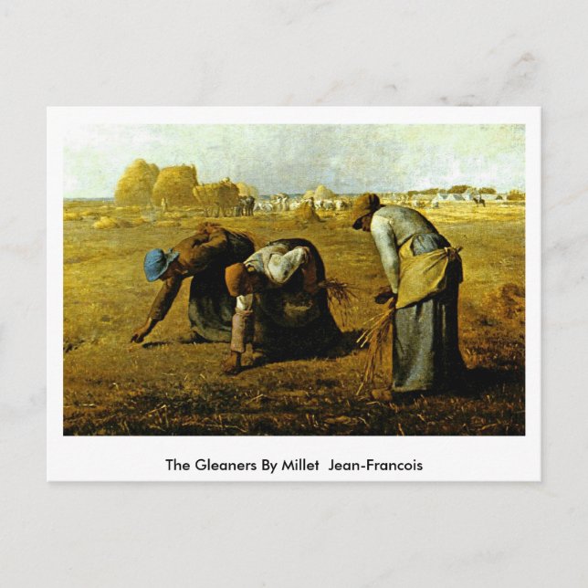 The Gleaners By Millet (Ii) Jean-Francois Postcard (Front)