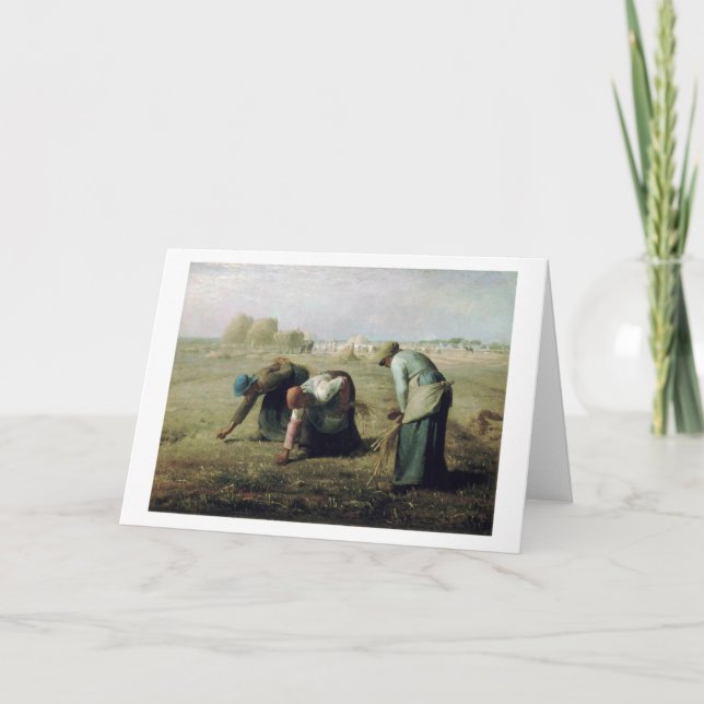 The Gleaners, Jean-Francois Millet, 1857 Card (Front)
