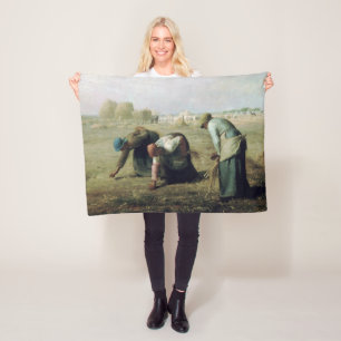 The Gleaners, Jean-Francois Millet, 1857 Fleece Blanket