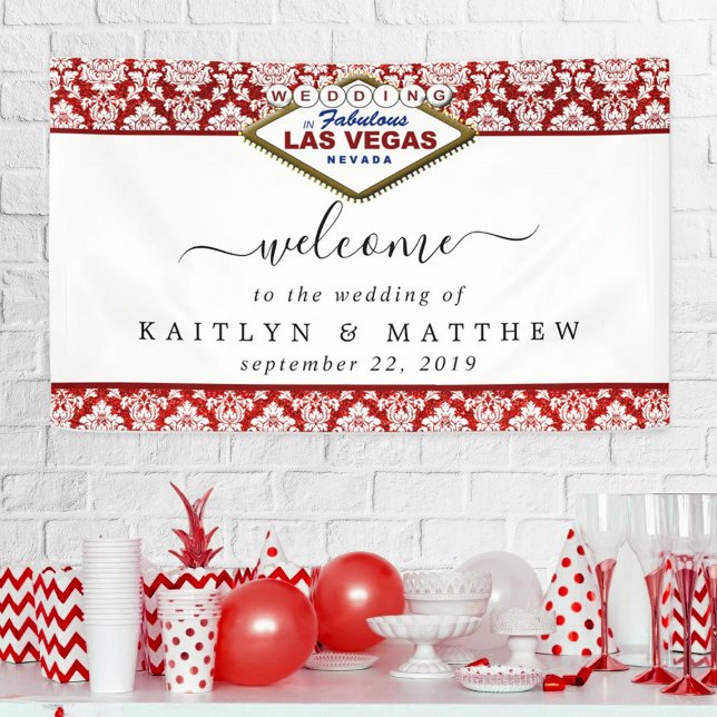 The Glitter Damask Las Vegas Wedding Collection Banner (Creator Uploaded)