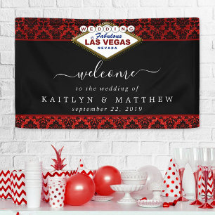 The Glitter Damask Las Vegas Wedding Collection Banner