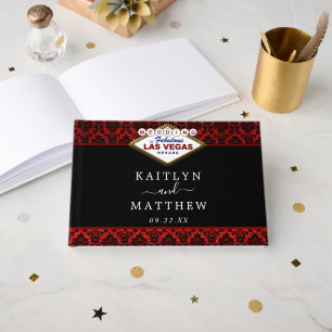 The Glitter Damask Las Vegas Wedding Collection Guest Book