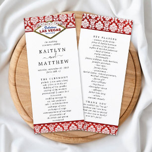 The Glitter Damask Las Vegas Wedding Collection Programme