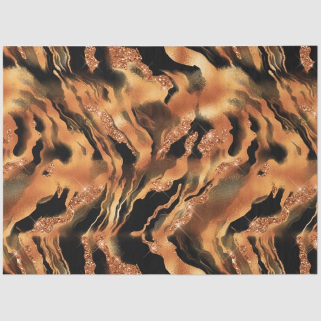 The Glitter Tiger Series Design #8 Tissue Paper (Front)