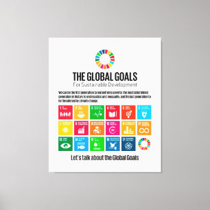 The Global Goals for Sustainable Development Canva Canvas Print