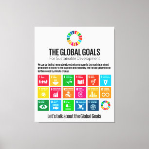 The Global Goals for Sustainable Development Canvas Print