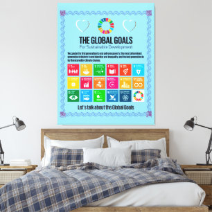 The Global Goals Mega Motivational Inspiring Gifts Canvas Print