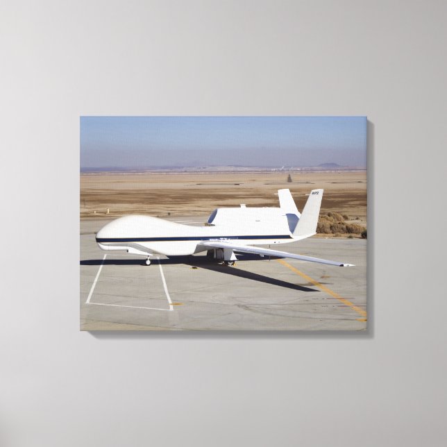 The Global Hawk unmanned aircraft Canvas Print (Front)