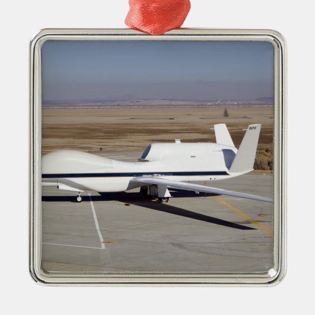 The Global Hawk unmanned aircraft Metal Tree Decoration (Front)