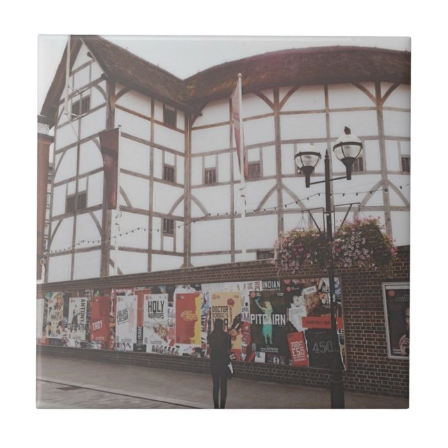 The Globe Theatre - London - UK  Tile (Front)