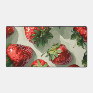The Glossy Strawberry Study Desk Mat