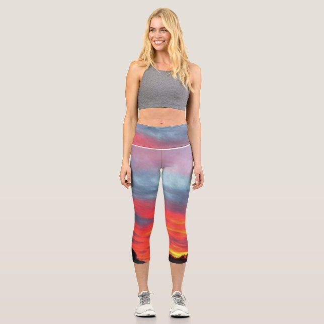 The Glow - Capri Leggings (Front)