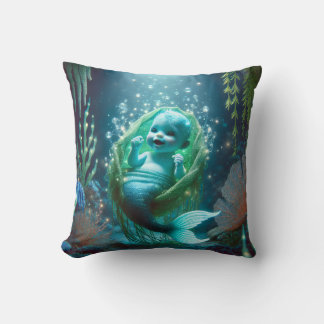 The glowing baby merchild cushion