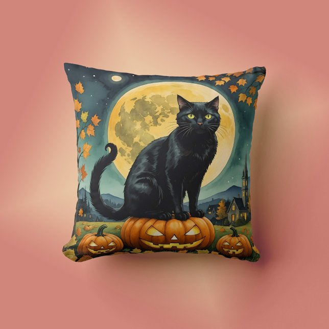 The Glowing Eyes of Halloween  Cushion (Creator Uploaded)