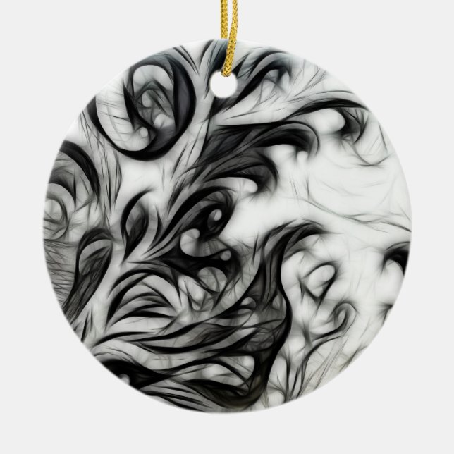 The Glowing Floral Invert Ornament (Front)