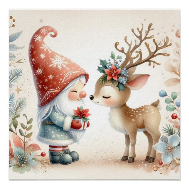 The Gnome And The Reindeer Poster (Front)
