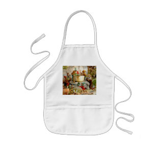 The Gnomes' Kitchen - 1895 by E. Stuart  Kids Apron