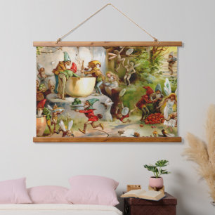 The Gnomes' Kitchen – 1895 Hanging Tapestry