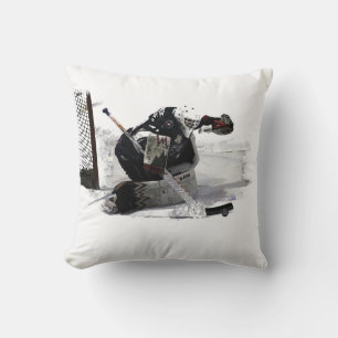 The Goaltender - Hockey Player  Cushion
