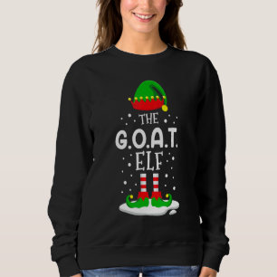 The Goat Elf Christmas Family Matching Costume Pjs Sweatshirt