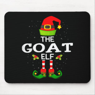 The Goat Elf Christmas Family Matching Pajama  Mouse Pad