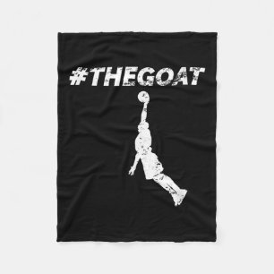 The Goat Greatest Of All Time Basketball Motivatio Fleece Blanket