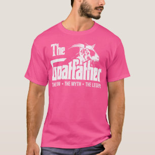 The Goatfather Funny Goat Dad Farm Animal Lover Fa T-Shirt