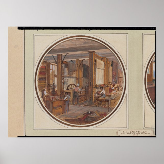 The Gobelins Workshop, 1840 Poster (Front)