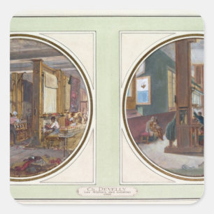 The Gobelins Workshop, 1840 Square Sticker