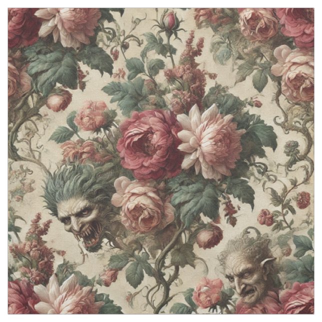The Goblin Couriers – Gothic Statement Tile Fabric (Swatch)