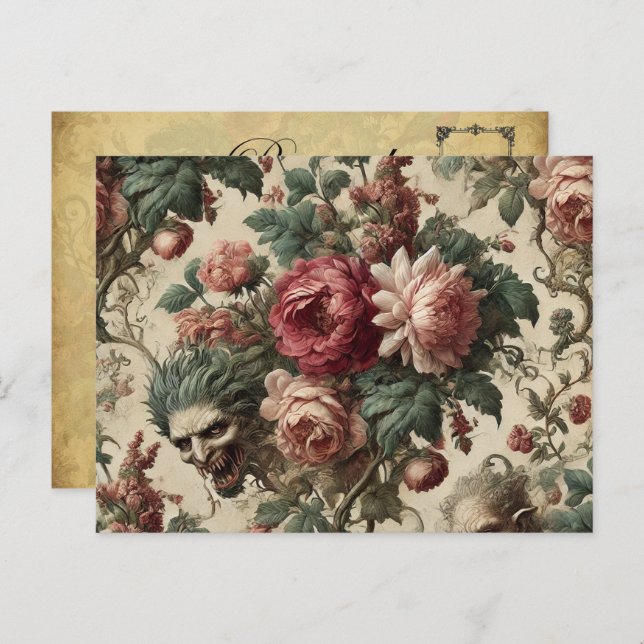 The Goblin Couriers – Gothic Victorian Holiday Postcard (Front/Back)