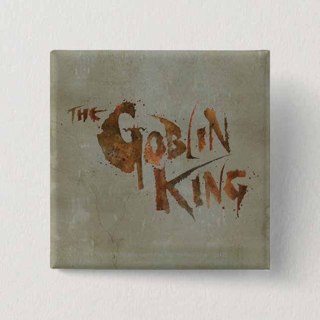 The Goblin King 15 Cm Square Badge (Front)