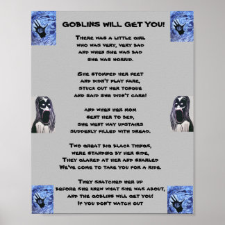 THE GOBLINS WILL GET YOU poster