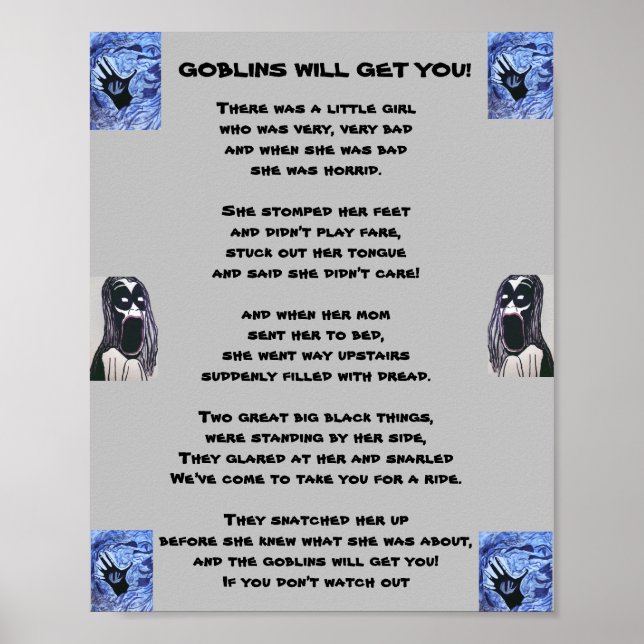 THE GOBLINS WILL GET YOU poster (Front)