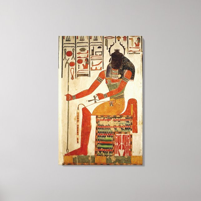 The god, Khepri, from the Tomb of Nefertari Canvas Print (Front)