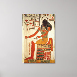 The god, Khepri, from the Tomb of Nefertari Canvas Print