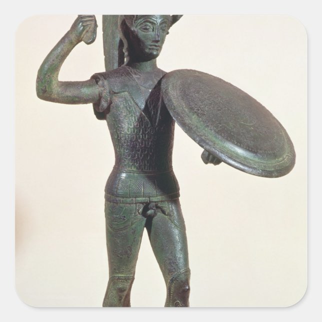 The God Mars or a Warrior Square Sticker (Front)