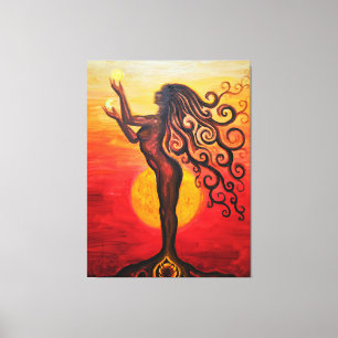 The goddess canvas print