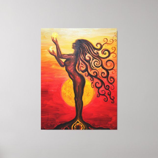 The goddess canvas print (Front)