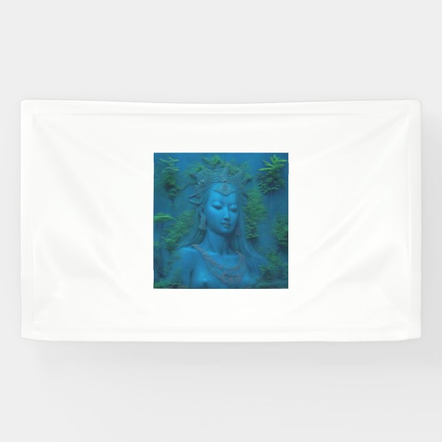 The goddess Ishtar in the lake of eternal life Banner (Horizontal)