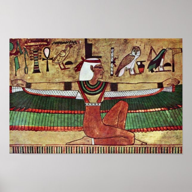 The Goddess Isis,  By Ägyptischer Maler Um 1360 V. Poster (Front)