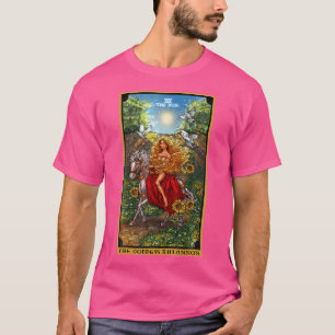 The Goddess Rhiannon The Sun Tarot Card Celtic Pag T-Shirt