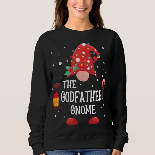 The Godfather Gnome Matching Family Christmas Gnom Sweatshirt (Front)