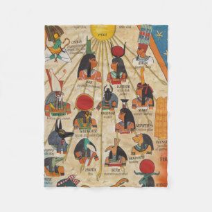 the gods of Ancient Egypt Fleece Blanket