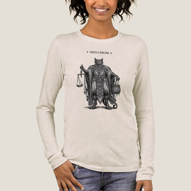 The Goetic Scale-Bearer Melchom Tri-Blend Shirt (Front)