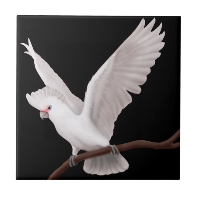 The Goffins Cockatoo Parrot Tile (Front)