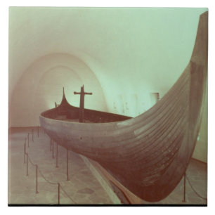 The Gokstad longship (wood) Tile