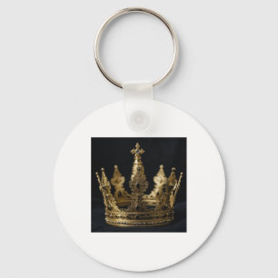 The Gold Crown Sticker Key Ring