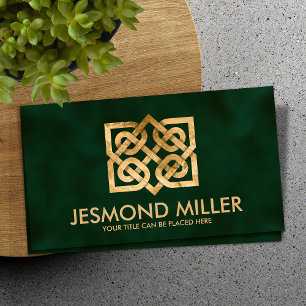 The Gold Dara Celtic Knot Business Card