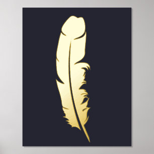 The Gold Feather Foil Prints